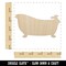 Clawfoot Bathtub for Bathing Unfinished Wood Shape Piece Cutout for DIY Craft Projects
